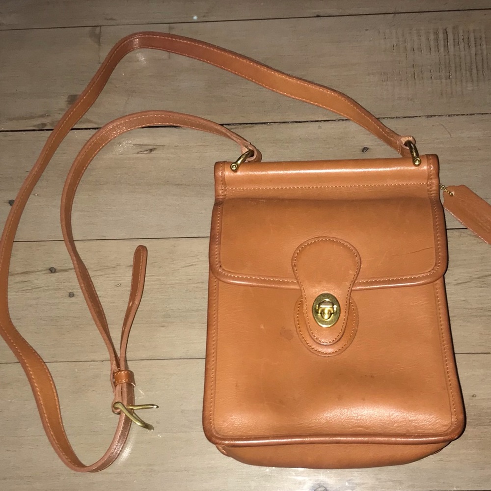 Coach Tan Leather Crossbody